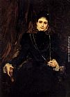 Benjamin Jean Joseph Constant Canvas Paintings - Portrait Of Mme M. S. Derviz
